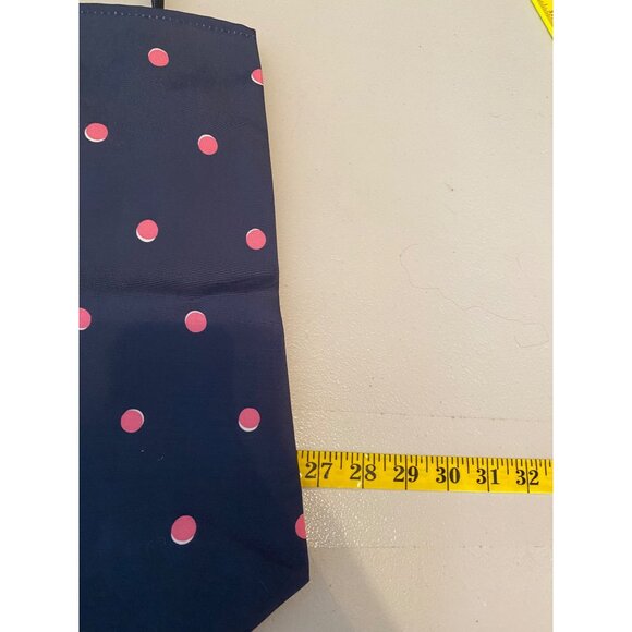 Kate Spade Extra Large Reusable Shopping Tote Bag Black Pink Polka Dot - Picture 5 of 6